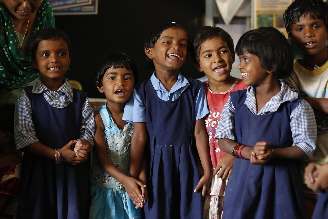 children, india, education