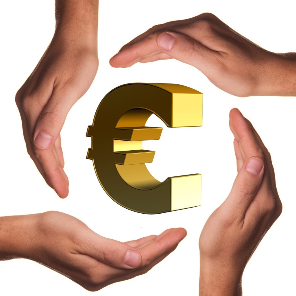 protect, hands, euro